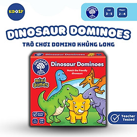 Trò chơi trí tuệ Dinosaur Dominoes giúp trẻ nhận dạng màu sắc và kỹ năng quan sát, ghi nhớ