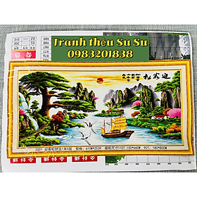 Mua Tranh thêu chữ thập Thuận buồm xuôi gió 2001  kích thước 150*60 cm