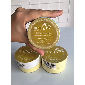 Combo 5 khăn mặt nén Cotton Mollis FNEN - dùng đi du lịch (34 X 84 cm) - giao màu ngẫu nhiên