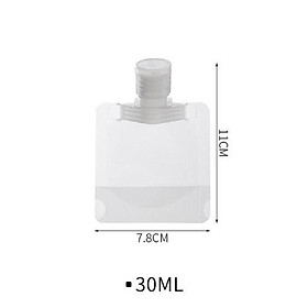 Túi trong mờ chiết dầu gội mỹ phẩm sữa tắm đi du lịch về quê công tác 30ml / 50ml / 100ml