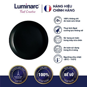 Mua Bộ 6 Đĩa Thuỷ Tinh Luminarc Diwali Đen 19cm - LUDIP0789