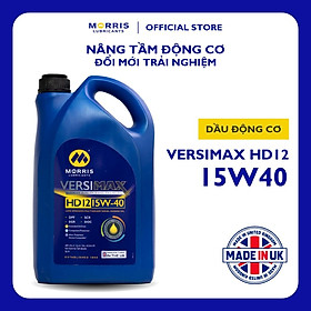 Dầu Nhớt Cao Cấp Cho Động Cơ Xăng và Diesel - Morris Lubricants Versimax HD12 15W-40 / Can 5L