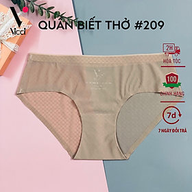 Quần lót nữ thông hơi không đường may Vicci QV.209 công nghệ Microfiber siêu mỏng nhẹ, tàng hình không viền, mặc nhẹ như không, thoáng khí, kháng khuẩn khử mùi