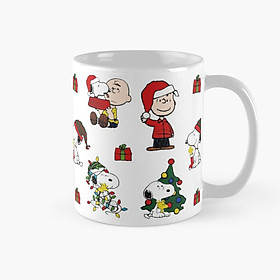 Cốc sứ Noel in hình Charlie Brown và Snoopy 