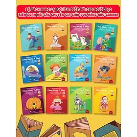 Combo Sách - One Story A Day - 365 câu chuyện truyền cảm hứng và giáo dục nhân cách 12 cuốn- Bản song ngữ kèm file nghe