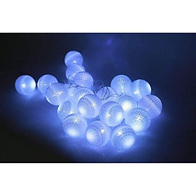 Dây đèn led cầu mây trắng quả tròn - chạy pin hoặc cắm điện