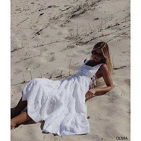 Đầm Maxi Đan Dây Cổ U NAPUBEE Thiết Kế Đi Chơi, Dự Tiệc OLIVIA DRESS