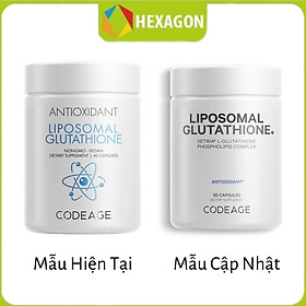 Liposomal Glutathione CodeAge Chống oxy hóa Giúp trắng sáng da Thải độc gan 60 viên