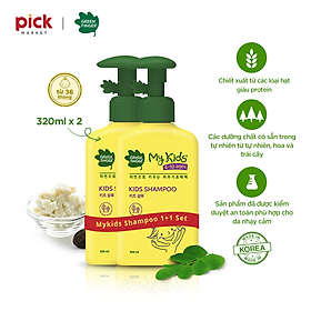 Combo 2 Dầu Gội Bảo Vệ Da Đầu Cho Trẻ em Greenfinger MyKids Shampoo 320ml