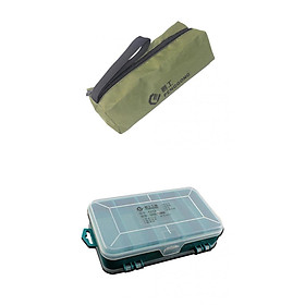 Portable  Storage Box Case+Oxford Storage Bag Pocket For Jewelry Tool
