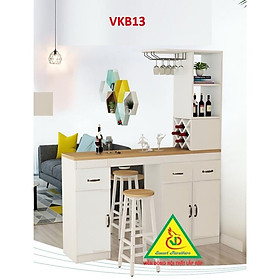 Quầy bar mini kết hợp tủ rượu VKB13 ( không kèm ghế) - Nội thất lắp ráp Viendong Adv