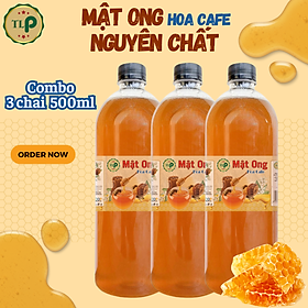 Mật Ong Hoa Cà Phê 1500ml | Combo 3 Chai 500ml | 100% Mật Ong Nguyên Chất TLP