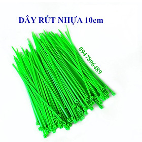 Mua Dây rút màu xanh lá - lạt thít nhựa - buộc thảm cỏ chuyên dụng gắn hoa giả treo tường