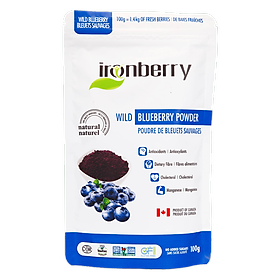 Hình ảnh Bột việt quất nguyên chất - IRONBERRY wild blueberry powder 100gr