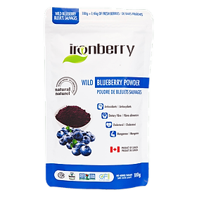 Bột việt quất nguyên chất - IRONBERRY wild blueberry powder 100gr