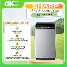Mua Máy giặt Sharp 7.5kg ES-Y75HV-S 5 chương trình giặt - Hàng chính hãng (Chỉ giao HCM)