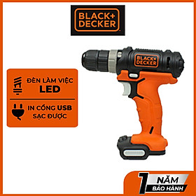 Máy vặn vít cầm tay 14,4V B&D BDCK124S1S-B1