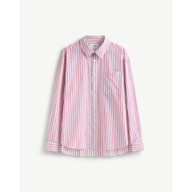 Áo Sơ Mi ROUTINE Nam Tay Dài Kẻ Sọc vải mềm Form Loose - 10F24SHL060 | LASTORE MENSWEAR