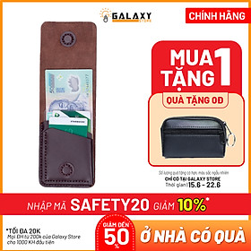 Ví Bóp Nam Nữ Nhỏ Gọn Thời Trang Độc Đáo Da Bò Handmade Galaxy Store GVU01 (11x8cm)