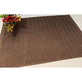 Mua THẢM CHÂN 100% COTTON JARQUARD CAO CẤP - MÀU CAFE ĐẬM
