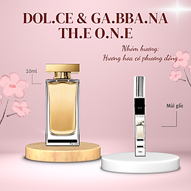 Tinh dầu Nước hoa nữ D&G Th.e O.n.e 10ml dạng xịt, mùi hương sang trọng thanh lịch