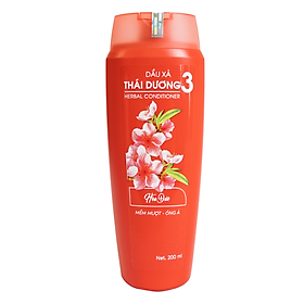 Dầu xả Thái Dương 3 (Chai 200ml, Hoa Đào)