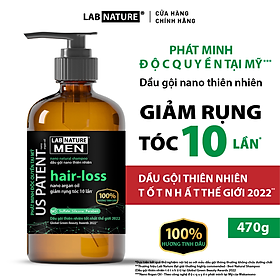 Dầu gội Lab Nature Men Hair-loss 470g - Công nghệ Nano Giảm Rụng Tóc 10 Lần