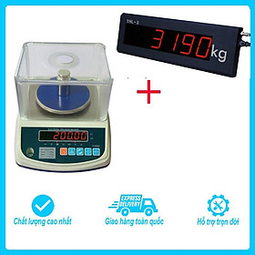 Mua Bộ sản phẩm cân điện tử kỹ thuật 2 số lẻ Kendy TBED mức cân tối đa 600g  độ chia 0.01g kết nối với màn hình hiển thị phụ