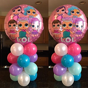 Bộ bong bóng búp bê LOL trang trí sinh nhật - LOL balloon set tcl30