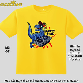 PARTY TIME, mã G7. Áo thun hàng hiệu Goking, form unisex cho nam nữ, trẻ em, bé trai gái. Áo phông in đẹp, quà tặng cao cấp cho gia đình, cặp đôi, doanh nghiệp, hội nhóm