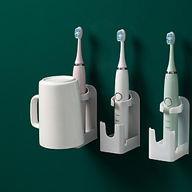 Giá đỡ bàn chải đánh răng điện phòng tắm tự dính cốc đựng bàn chải điện babo (TG23)