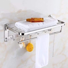 Kệ vắt khăn phòng tắm Gấp Đứng Inox SUS 304- Loại Dày