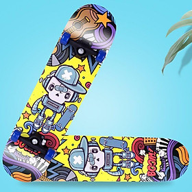 Ván Trượt Thể Thao, Ván Skateboard Mini Trẻ Em Họa Tiết Hoạt Hình Đẹp Chắc Chắn Dài 80x20 cm Cho Bé