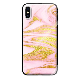 Ốp kính cho iPhone XS NỀN ĐÁ HOA 8 - Hàng chính hãng