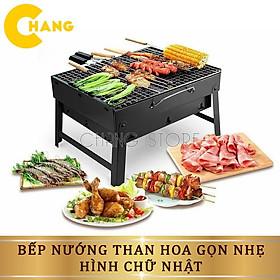Mua Bếp Nướng Than Hoa Vuông Kèm Vỉ Nướng Cao Cấp