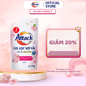 Gel Giặt Attack Hương Giấc Mơ Hoa Anh Đào Túi 1Kg