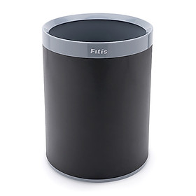Mua Thùng rác nhựa văn phòng  kiểu Âu - Fitis 2 lớp (đen) - ROM3-906