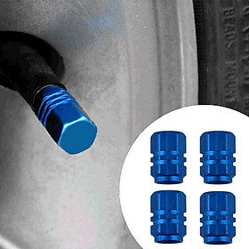 Bộ 4 ốc - nắp chụp chân van, đầu vòi xe hơi, xe máy, ô tô chất lượng cao chống rỉ nhiều màu