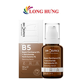 Tinh chất dưỡng ẩm DrCeutics Basic Panthenol 5% + Saccharide Hydrolysate 2% (30g/40g/108g) - Hàng chính hãng