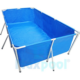 Bể bơi khung kim loại KT 3m x 1.6m x 80cm - Bể bơi cho bé - Thương hiệu MAXPOOL