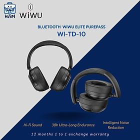 Mua Tai nghe Bluetooth hàng chính hãng WiWU Elite Wi-TD-10: Chụp tai  âm thanh cực chất  pin siêu lâu  kiểu dáng hiện đại  chống ồn tốt