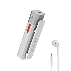 SmartMike+ Wireless BT Microphone BT Headset Volg Video Radio Device Short Video Recording Device for Vlogger White