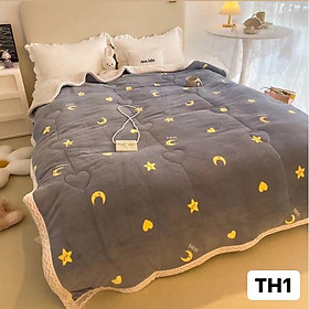 Chăn Lông Thỏ Hàn Quốc Siêu Ấm 10 mẫu hoạ tiết Vintage