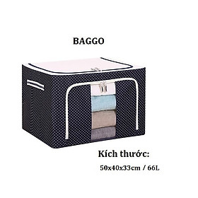 Mua Túi đựng quần áo chăn màn khung sắt 66L