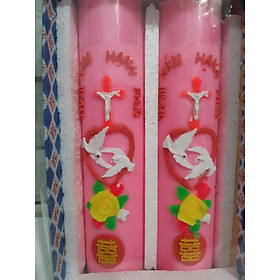 Cây nến Đèn cầy cưới công giáo C25*R4 cm