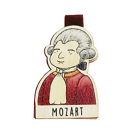 Bookmark gỗ nam châm Mozart