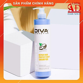 Bộ dầu gội xả phục hồi giữ màu DIVA Collagen Hair Repair Protect Color