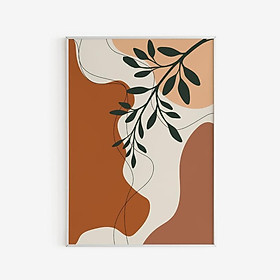 Tranh treo tường | Tranh Boho Printable Art, Modern Minimalist Art Print, Green Leaf Wall Art, Boho