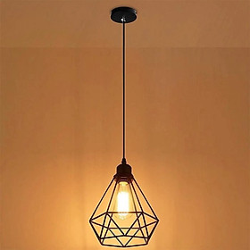 Metal Pendant Lamp Shade Hanging Light Fixture Vintage Style Protective Lampshades for Entryway Restaurant Hotel Decorative