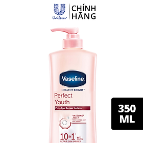 Hình ảnh Review Sữa Dưỡng Thể 350Ml Vaseline Dưỡng Ẩm Sáng Da Perfect Youth Phức Hợp Pro-Retinol Kích Thích Sản Sinh Collagen Hoạt Chất Aha Cải Thiệt Nếp Nhăn